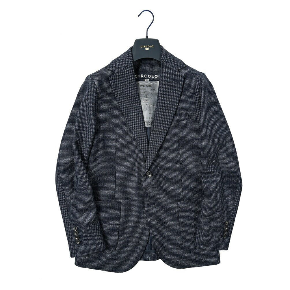 CIRCOLO 1901 ストレッチウールコットン 2Bシングルテーラードジャケット｜397561 - 48｜GUARDAROBA MILANO OFFICIAL STORE