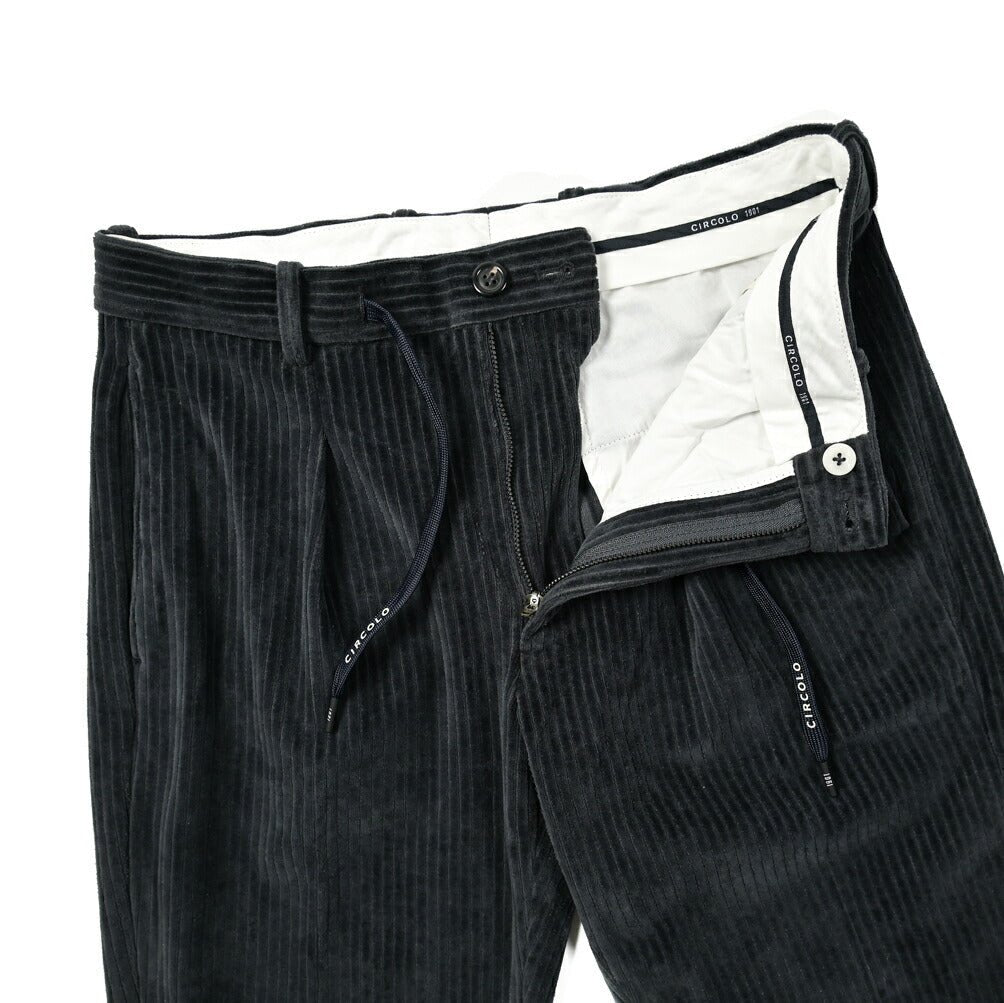 SALE｜CIRCOLO 1901 コットンコーデュロイ ドローコードワンタックスラックス｜397571 - 50｜GUARDAROBA MILANO OFFICIAL STORE