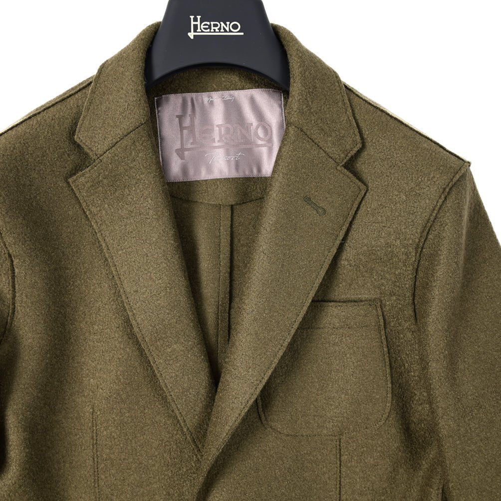 SALE｜HERNO Resort 縮絨 ヴァージンウール100% 2Bシングルテーラードジャケット｜393708 - A - 46｜GUARDAROBA MILANO OFFICIAL STORE