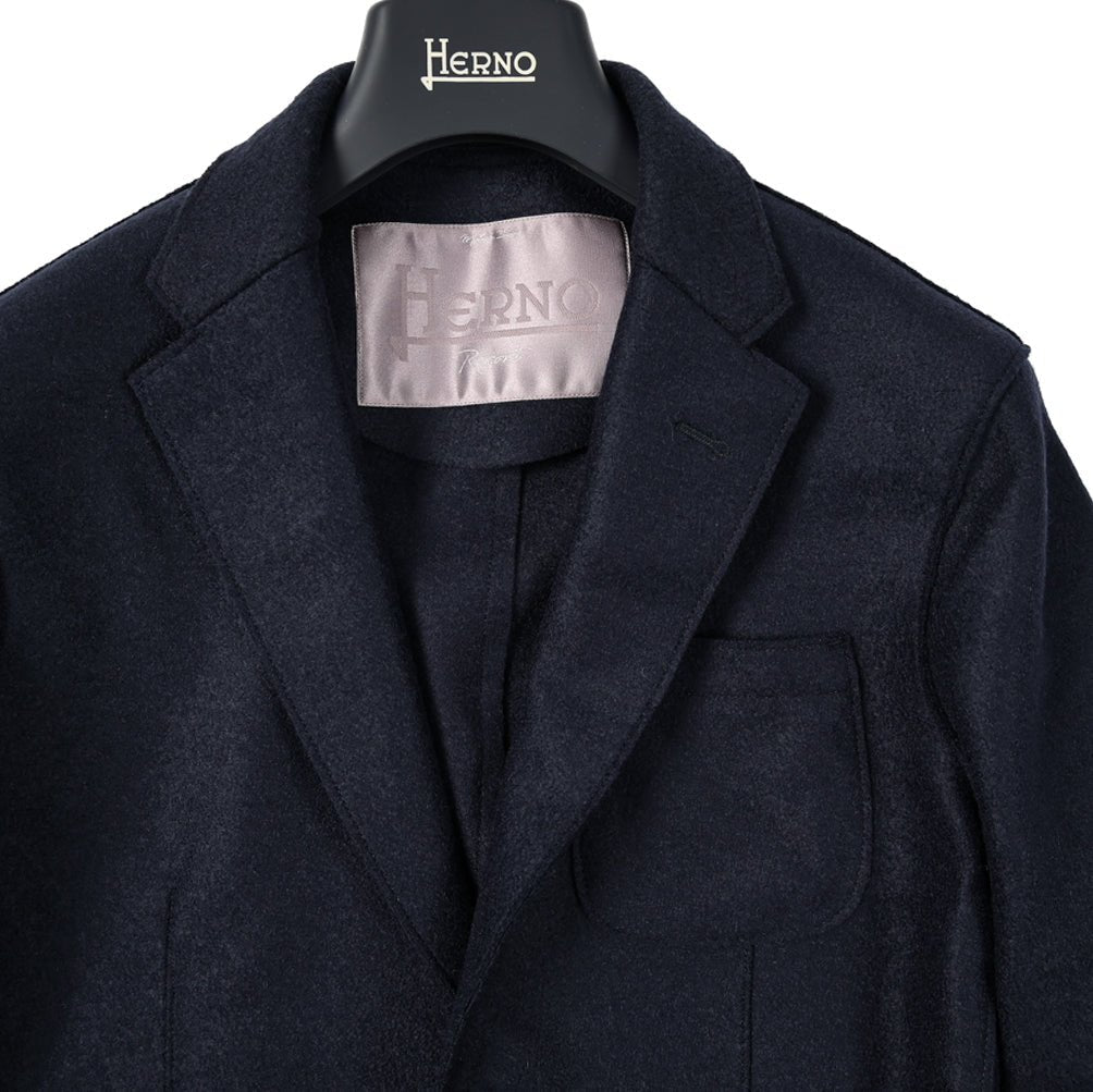 SALE｜HERNO Resort 縮絨 ヴァージンウール100% 2Bシングルテーラードジャケット｜393708 - A - 46｜GUARDAROBA MILANO OFFICIAL STORE
