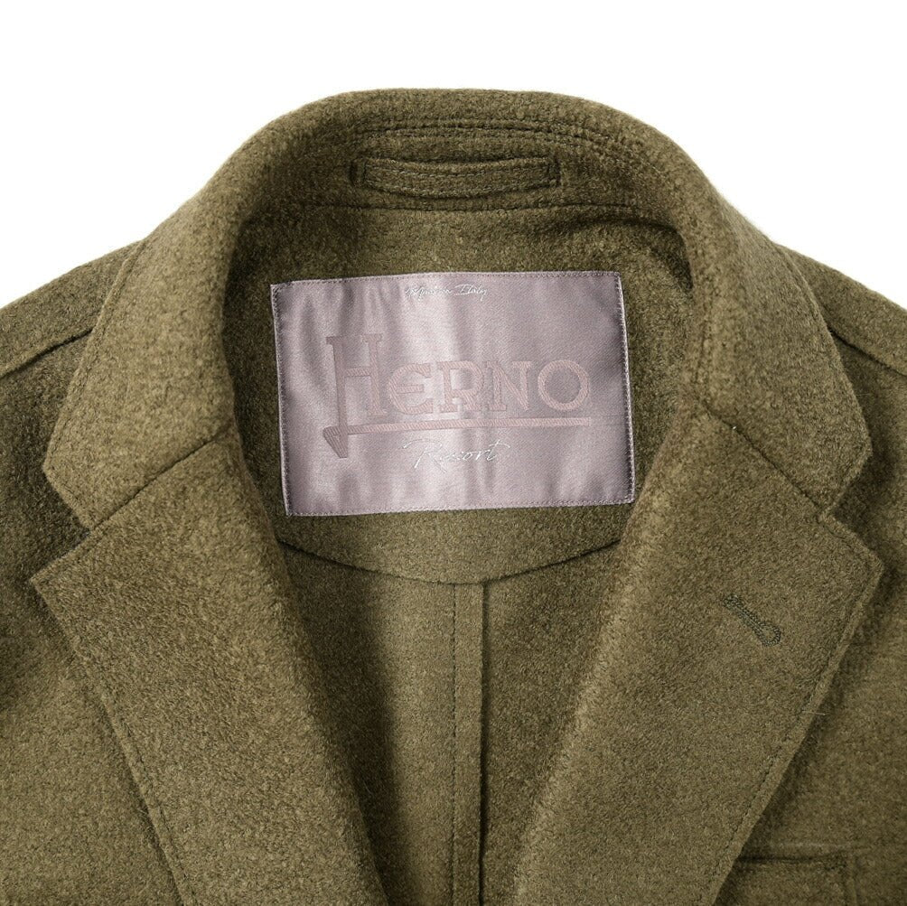 SALE｜HERNO Resort 縮絨 ヴァージンウール100% 2Bシングルテーラードジャケット｜393708 - A - 46｜GUARDAROBA MILANO OFFICIAL STORE