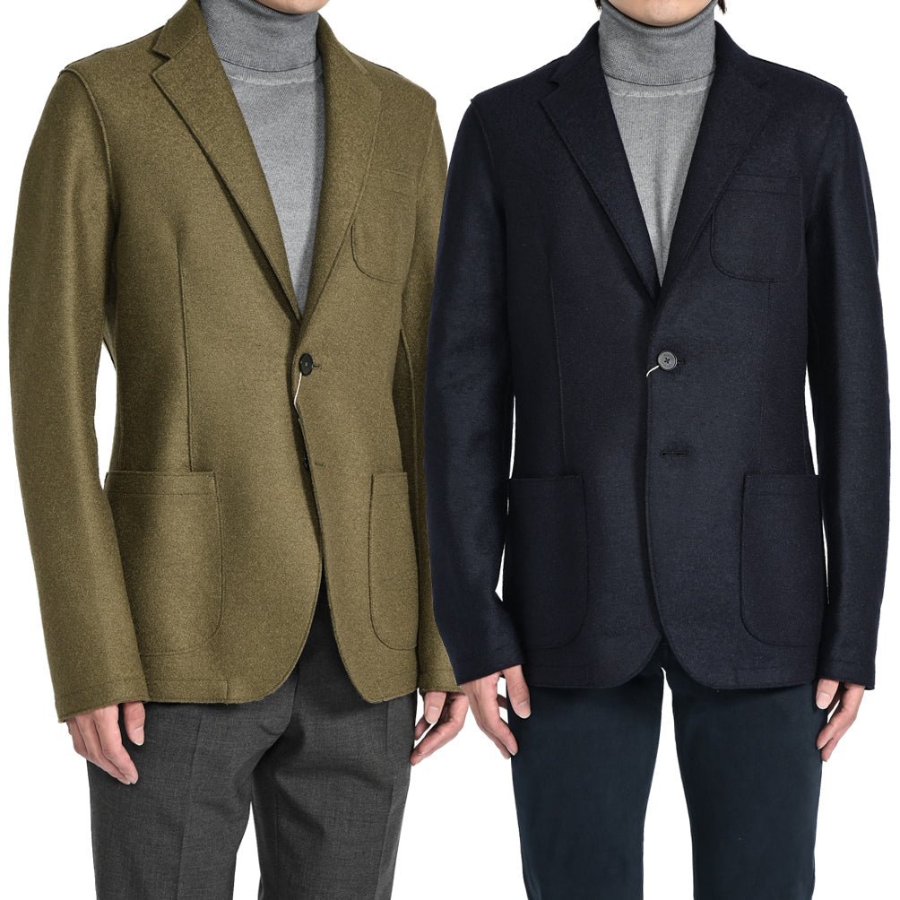 SALE｜HERNO Resort 縮絨 ヴァージンウール100% 2Bシングルテーラードジャケット｜393708 - A - 46｜GUARDAROBA MILANO OFFICIAL STORE