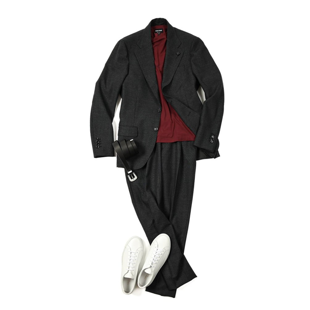 SALE｜LARDINI ウール 2Bシングルワイドラペルテーラードスーツ｜394865 - 46｜GUARDAROBA MILANO OFFICIAL STORE