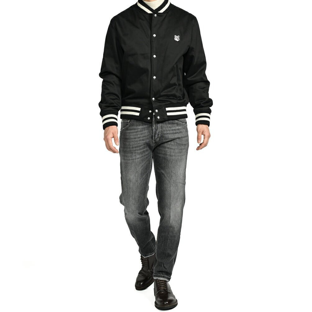 MAISON KITSUNE コットンサテン グレーフォックスヘッドパッチブルゾン(スタジャン)｜397867 - XS｜GUARDAROBA MILANO OFFICIAL STORE