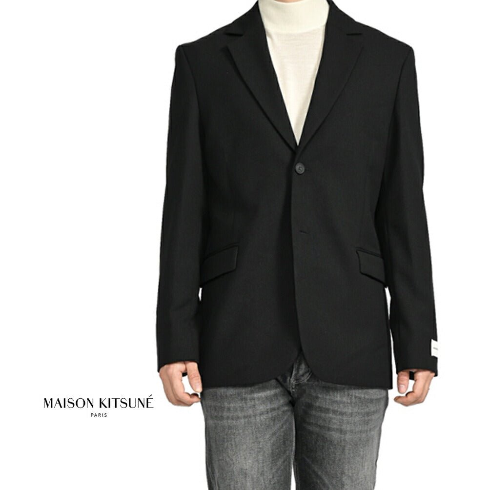 MAISON KITSUNE テクニカルウール テキスチャライズドシングルブレストジャケット｜397872 - 48｜GUARDAROBA MILANO OFFICIAL STORE