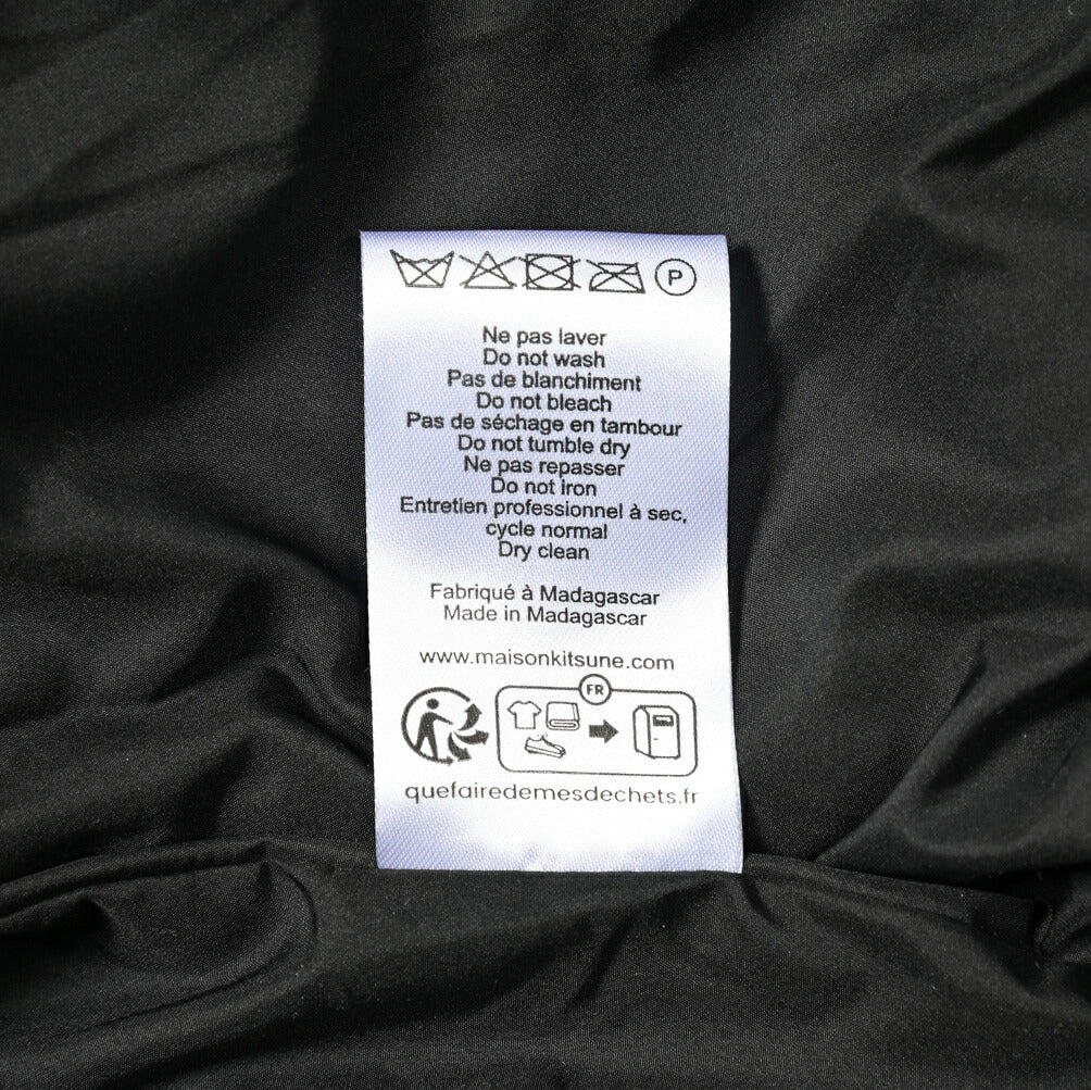 MAISON KITSUNE コットンサテン グレーフォックスヘッドパッチブルゾン(スタジャン)｜397867 - XS｜GUARDAROBA MILANO OFFICIAL STORE