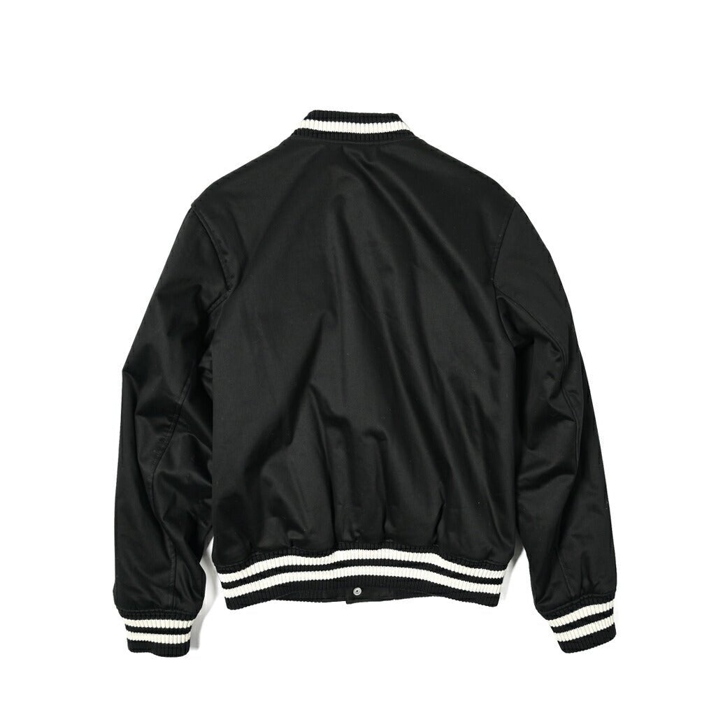 MAISON KITSUNE コットンサテン グレーフォックスヘッドパッチブルゾン(スタジャン)｜397867 - XS｜GUARDAROBA MILANO OFFICIAL STORE