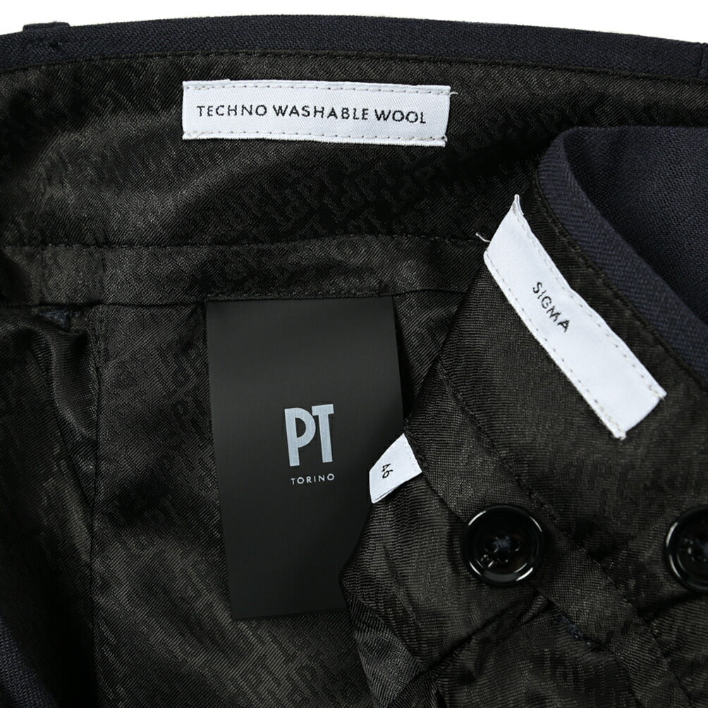 PT TORINO ACTIVE SIGMA 高機能ストレッチウール ノータックテーパードスラックス (TECHNO WASHABLE WOOL) / PT01｜396232 - A - 46｜GUARDAROBA MILANO OFFICIAL STORE