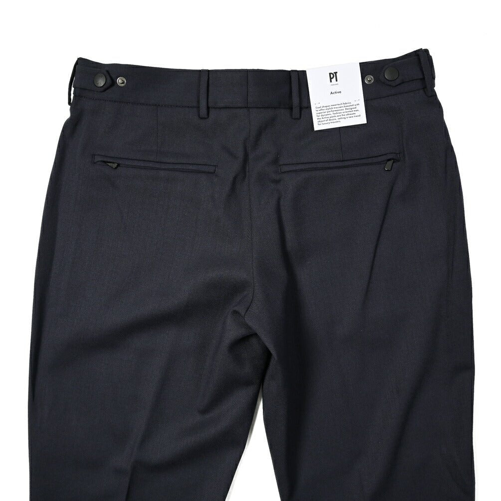 PT TORINO ACTIVE SIGMA 高機能ストレッチウール ノータックテーパードスラックス (TECHNO WASHABLE WOOL) / PT01｜396232 - A - 46｜GUARDAROBA MILANO OFFICIAL STORE