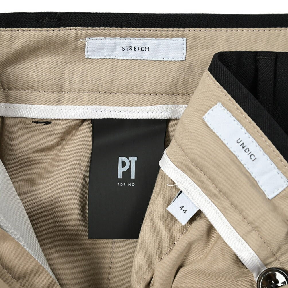 SALE｜PT TORINO EDGE UNDICI ストレッチウール ワンタックスラックス / PT01｜395109 - A - 48｜GUARDAROBA MILANO OFFICIAL STORE
