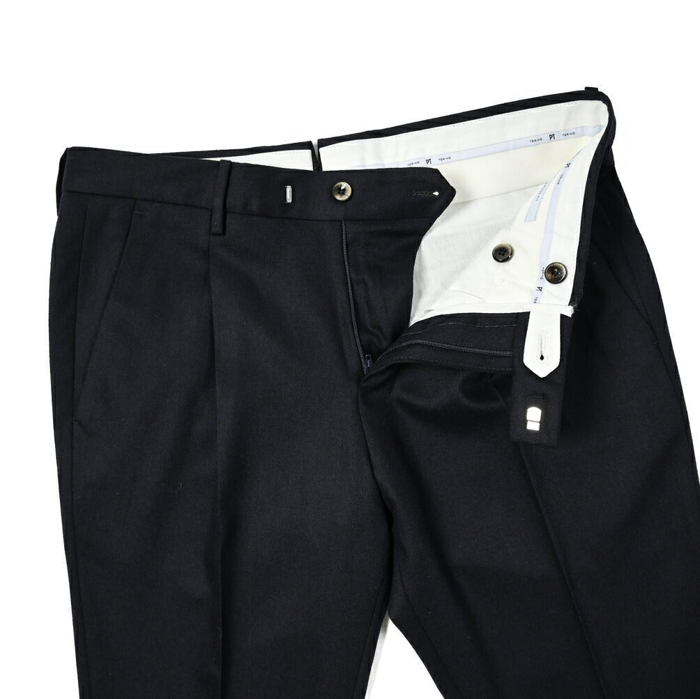 SALE｜PT TORINO MASTER FIT ストレッチウール ワンタックテーパードスラックス / PT01｜396271 - 54｜GUARDAROBA MILANO OFFICIAL STORE