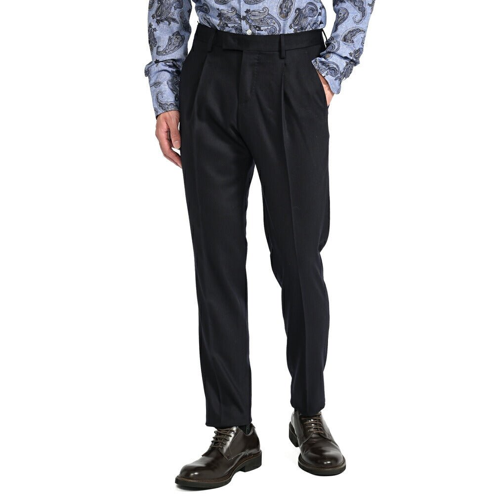 SALE｜PT TORINO MASTER FIT ストレッチウール ワンタックテーパードスラックス / PT01｜396271 - 54｜GUARDAROBA MILANO OFFICIAL STORE