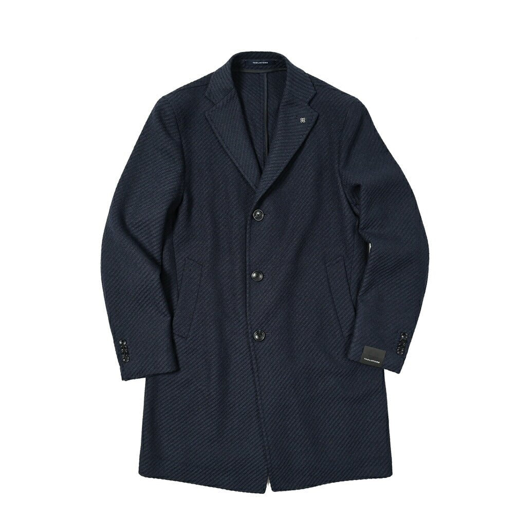 TAGLIATORE COLORADO ウールポリエステル 3Bシングルチェスターコート｜397663 - 48｜GUARDAROBA MILANO OFFICIAL STORE