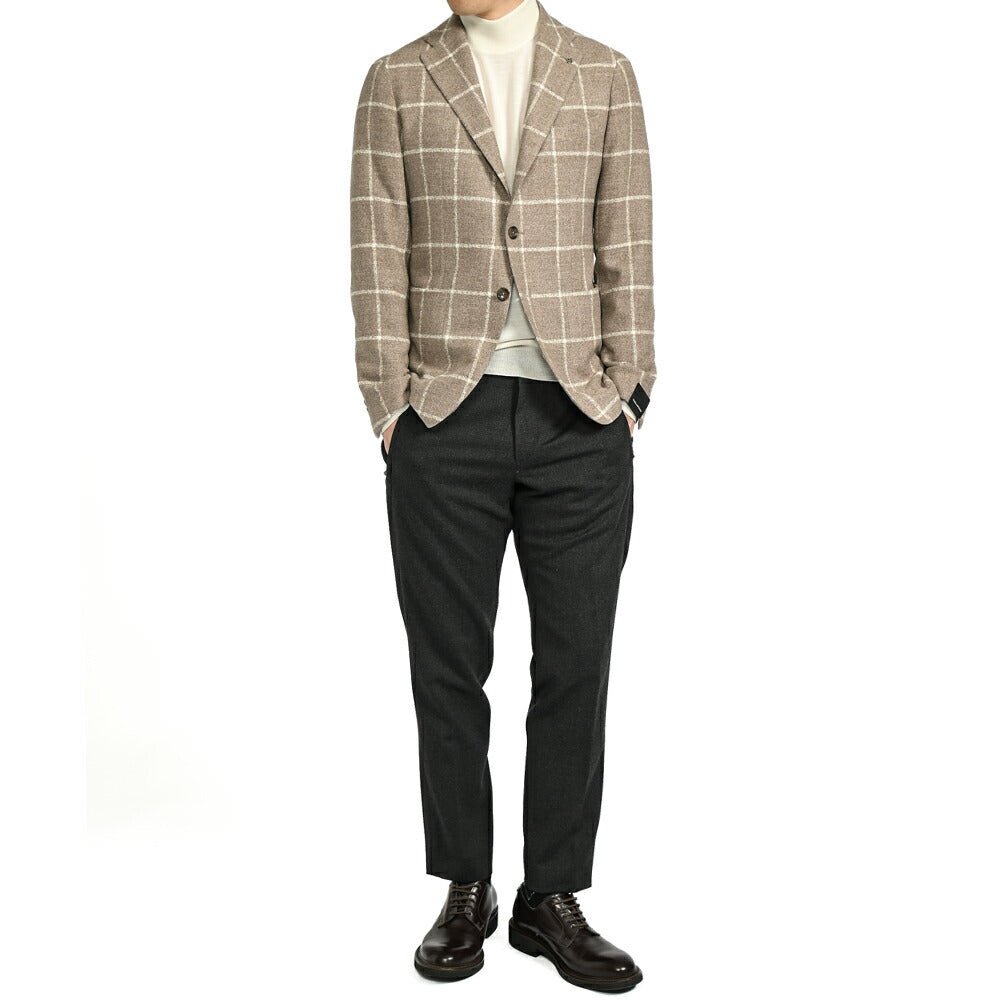 SALE｜TAGLIATORE MONTECARLO ウールシルクフランネル 2Bシングルテーラードジャケット / 1SMC22K｜397727 - 44｜GUARDAROBA MILANO OFFICIAL STORE