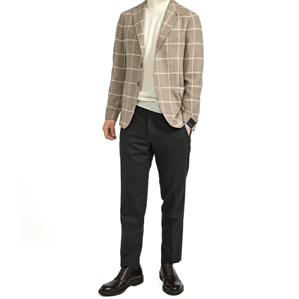 SALE｜TAGLIATORE MONTECARLO ウールシルクフランネル 2Bシングルテーラードジャケット / 1SMC22K｜397727 - 44｜GUARDAROBA MILANO OFFICIAL STORE