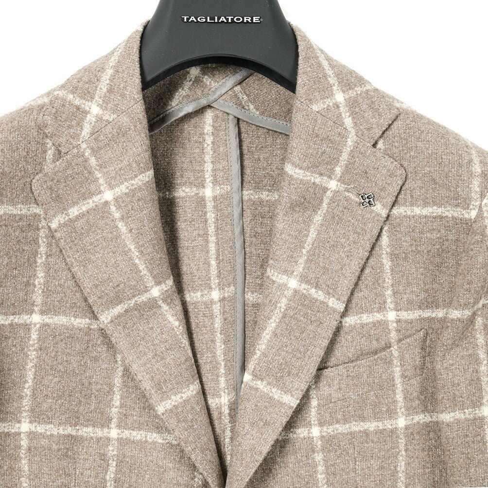 SALE｜TAGLIATORE MONTECARLO ウールシルクフランネル 2Bシングルテーラードジャケット / 1SMC22K｜397727 - 44｜GUARDAROBA MILANO OFFICIAL STORE
