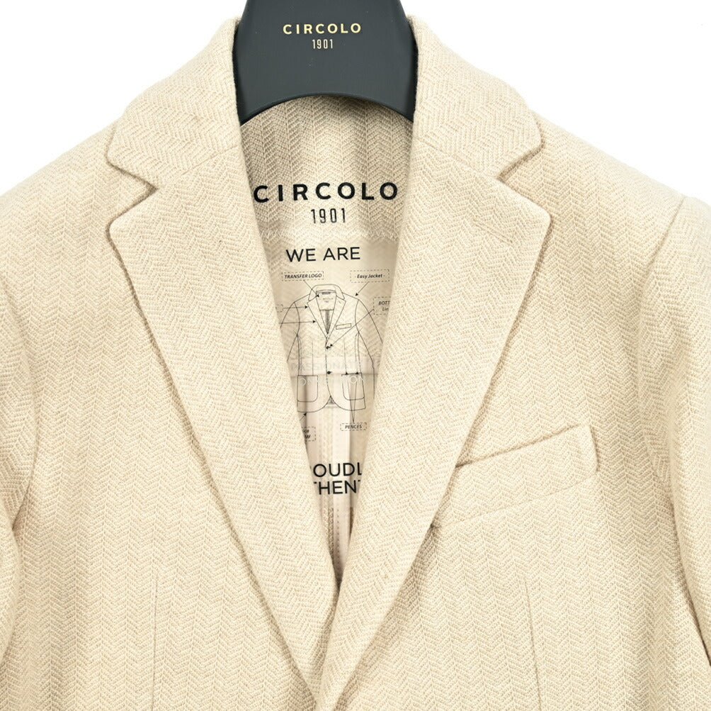 SALE｜CIRCOLO 1901 ヴァージンウール100% 2Bシングルテーラードジャケット｜413006 - 44｜GUARDAROBA MILANO OFFICIAL STORE