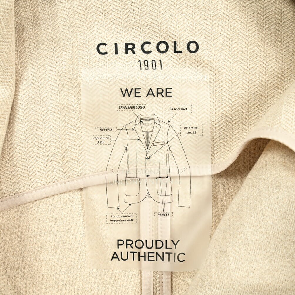 SALE｜CIRCOLO 1901 ヴァージンウール100% 2Bシングルテーラードジャケット｜413006 - 44｜GUARDAROBA MILANO OFFICIAL STORE
