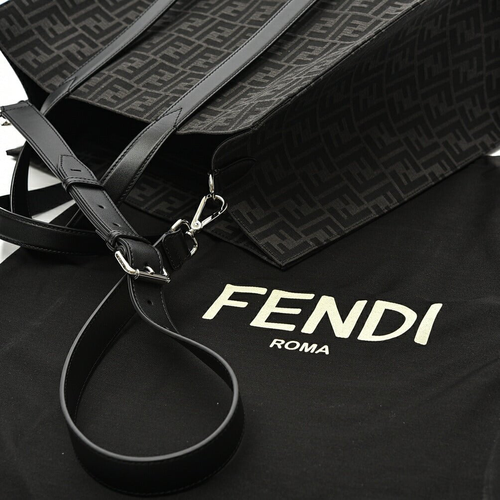 FENDI FFモチーフ ジャガードファブリック 2wayトートバッグ｜408549｜GUARDAROBA MILANO OFFICIAL STORE