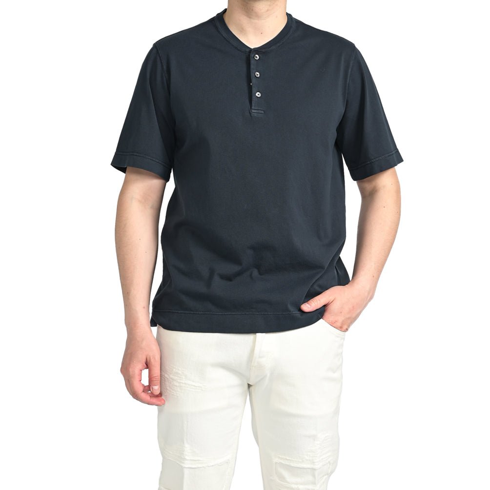 CIRCOLO 1901 コットンジャージー100% ヘンリーネックTシャツ｜402223 - S｜GUARDAROBA MILANO OFFICIAL STORE