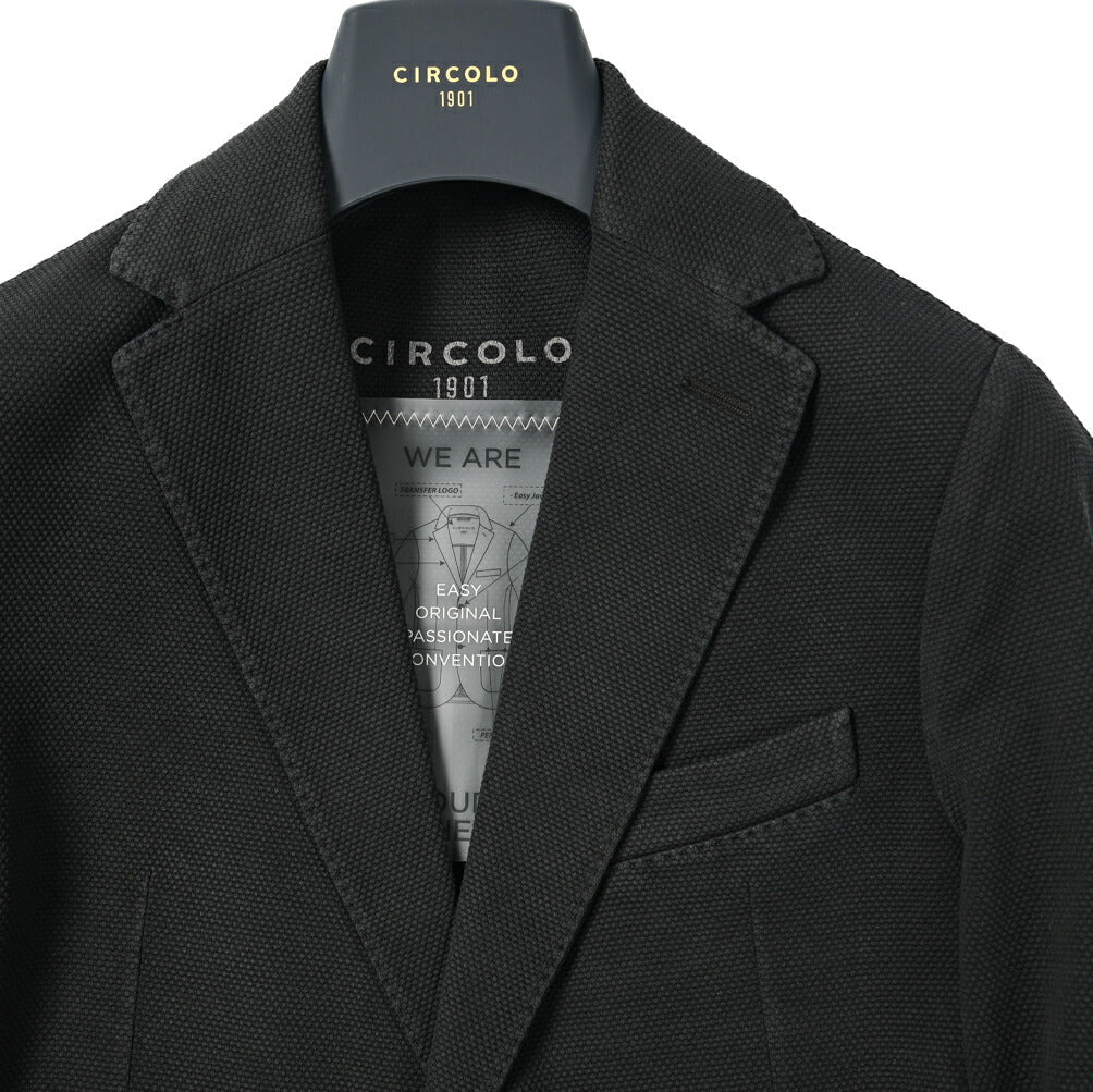 CIRCOLO 1901 ストレッチコットンジャージー 2Bシングルイージージャケット｜400662 - 44｜GUARDAROBA MILANO OFFICIAL STORE