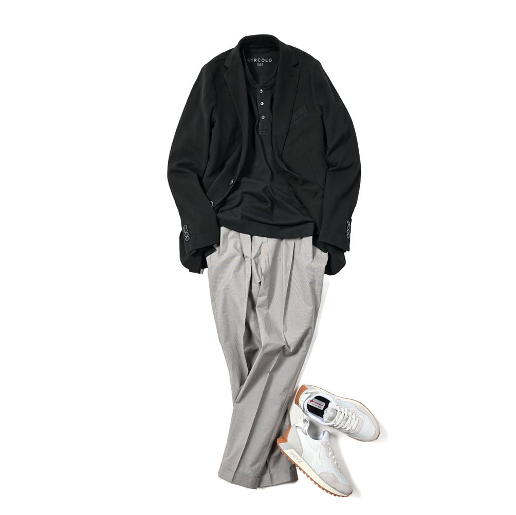 CIRCOLO 1901 ストレッチコットンジャージー 2Bシングルイージージャケット｜400662 - 44｜GUARDAROBA MILANO OFFICIAL STORE