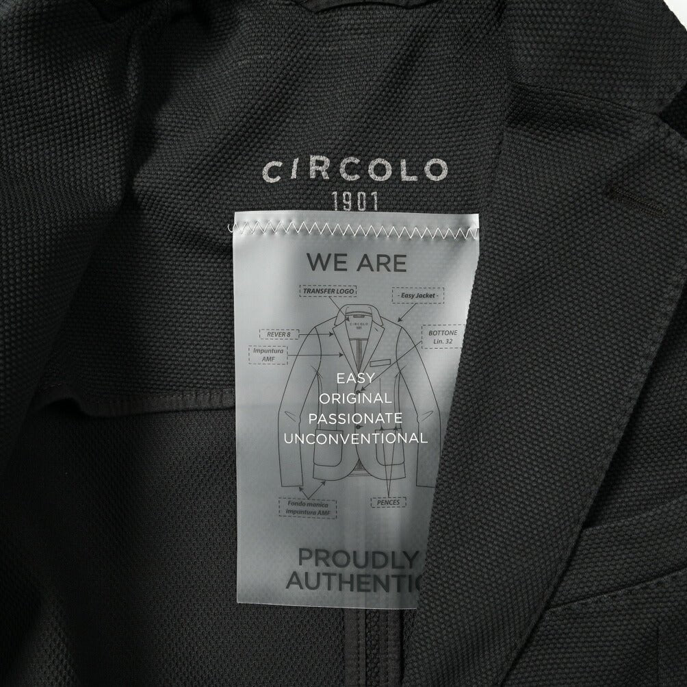 CIRCOLO 1901 ストレッチコットンジャージー 2Bシングルイージージャケット｜400662 - 44｜GUARDAROBA MILANO OFFICIAL STORE