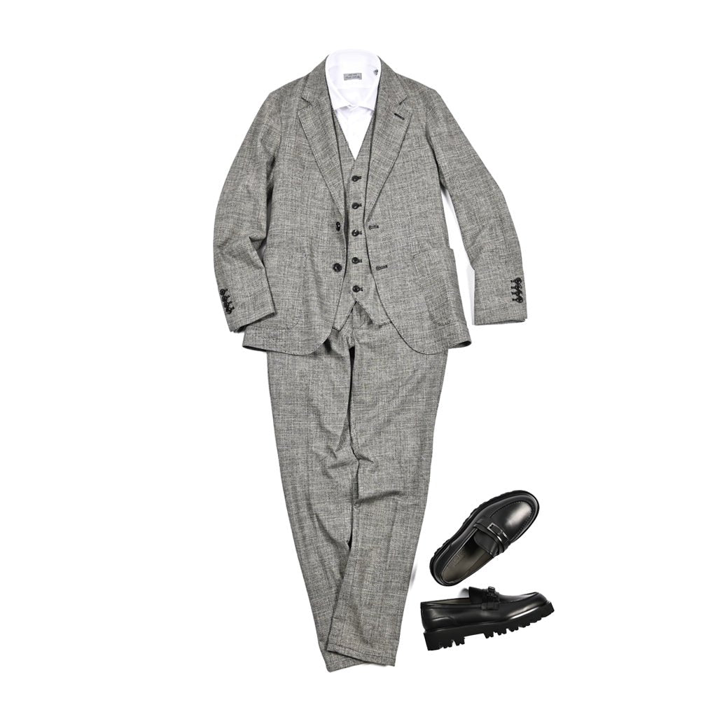 25 - 26AW CIRCOLO 1901 コットンジャージー 5Bシングルジレ (セットアップ対応)｜425721 - 44｜GUARDAROBA MILANO OFFICIAL STORE