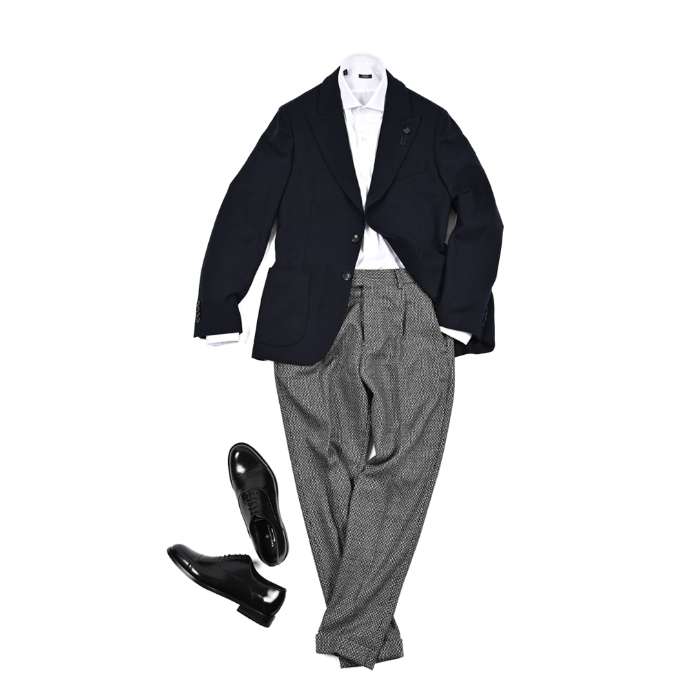 25 - 26AW PT TORINO Edge "REBEL FIT" ヴァージンウール100% ワンタックリラックステーパードパンツ｜425636 - 46｜GUARDAROBA MILANO OFFICIAL STORE