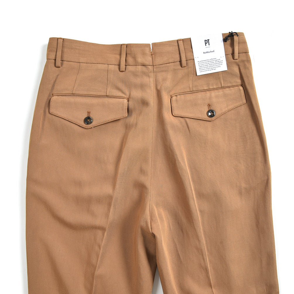 SALE｜PT TORINO ReWorked THE REPORTER リネン混 ツータックスラックス / PT01｜375330 - 44｜GUARDAROBA MILANO OFFICIAL STORE