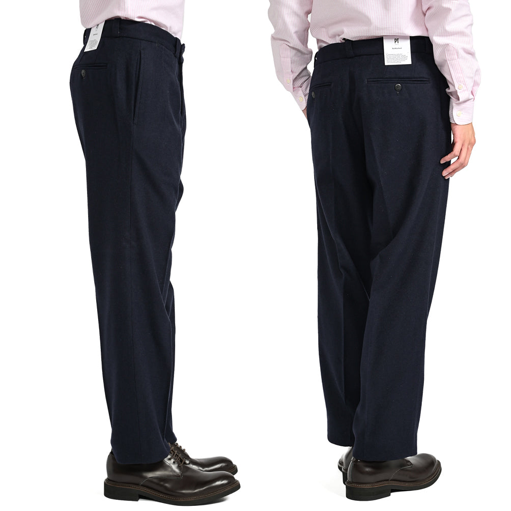 SALE｜PT TORINO ReWorked THE PAINTER ストレッチウール ツータックスラックス / PT01｜384162 - A - 30｜GUARDAROBA MILANO OFFICIAL STORE