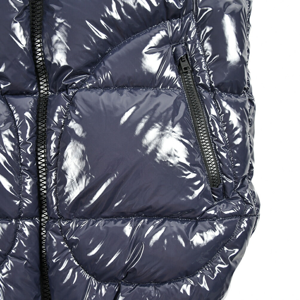 SALE｜HERNO GLOSS ラッカーナイロン ダウンベストフーディー｜384561 - 44｜GUARDAROBA MILANO OFFICIAL STORE