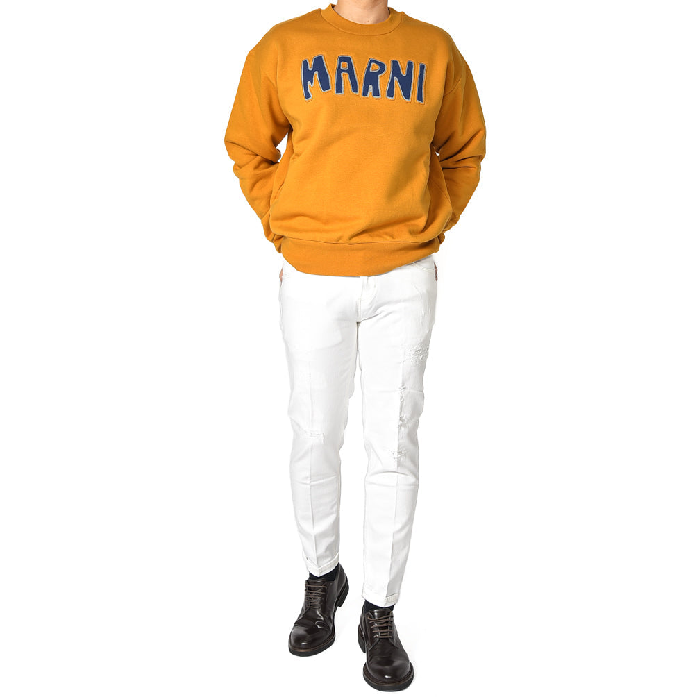 MARNI コットン100% ロゴ入り裏起毛スウェットシャツ｜GUARDAROBA MILANO OFFICIAL STORE