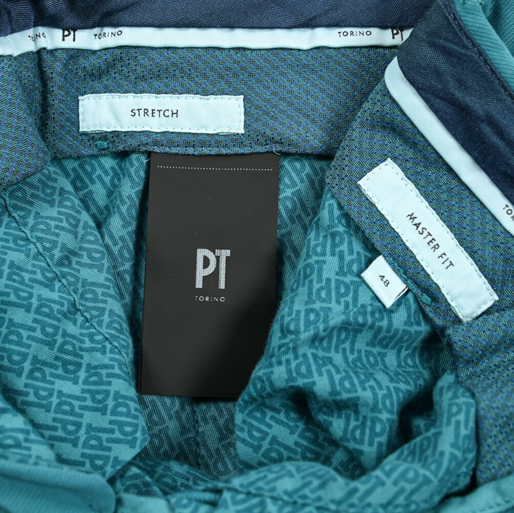 PT TORINO MASTER FIT コットンモダール ノータックチノパンツ