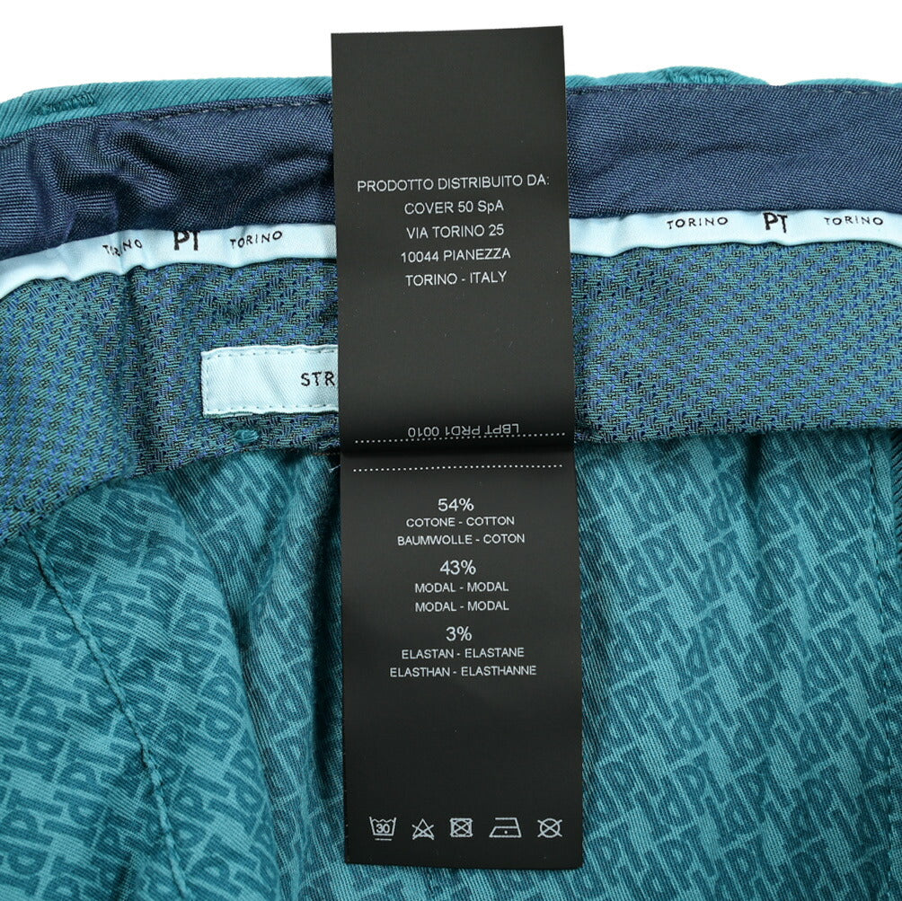 PT TORINO MASTER FIT コットンモダール ノータックチノパンツ