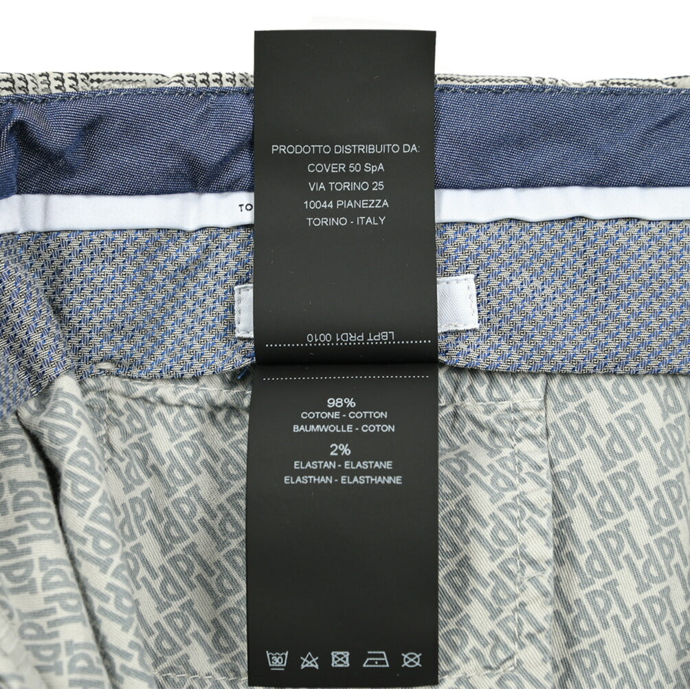 PT TORINO SLIM FIT ストレッチコットン チェックパンツ