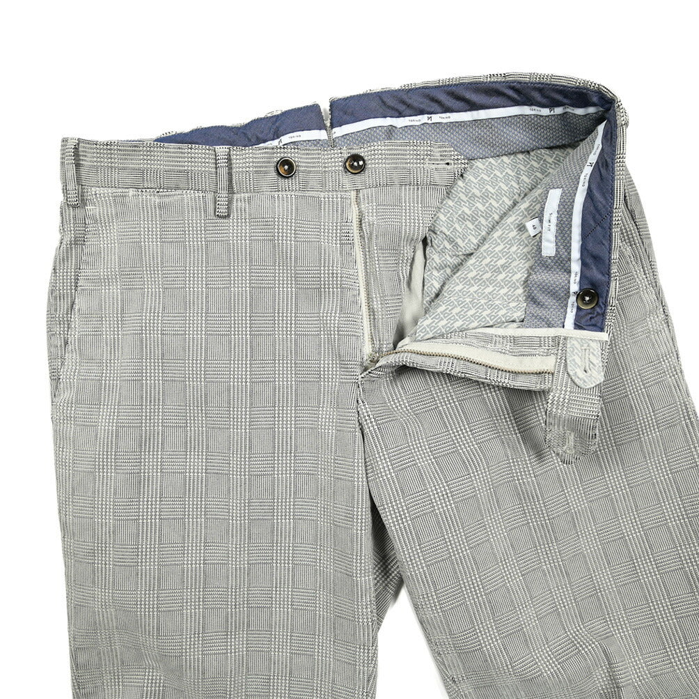 PT TORINO SLIM FIT ストレッチコットン チェックパンツ