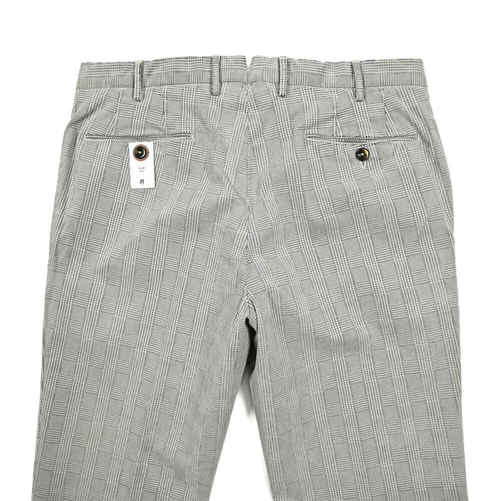 PT TORINO SLIM FIT ストレッチコットン チェックパンツ
