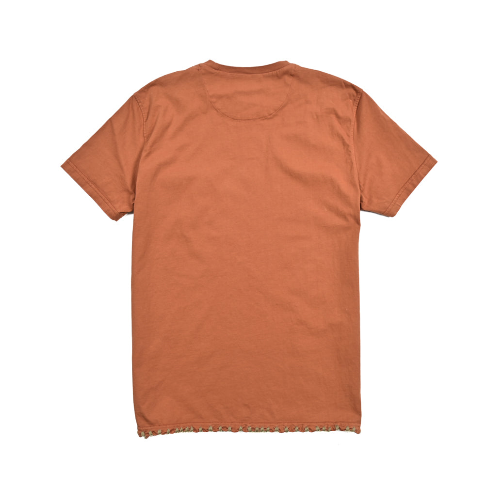 PT TORINO コットン100% ステッチデザインクルーネック半袖Tシャツ