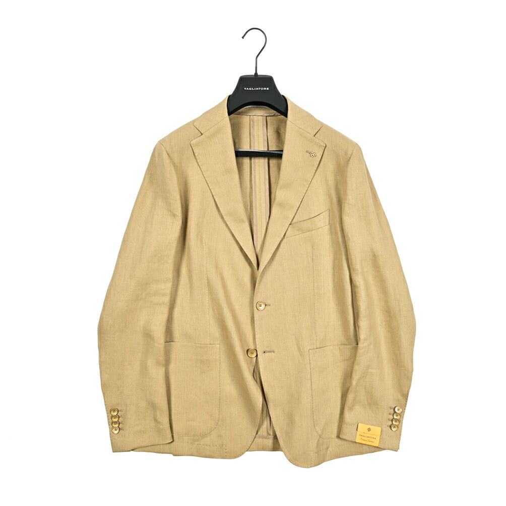 TAGLIATORE リネン100% テーラードスーツ