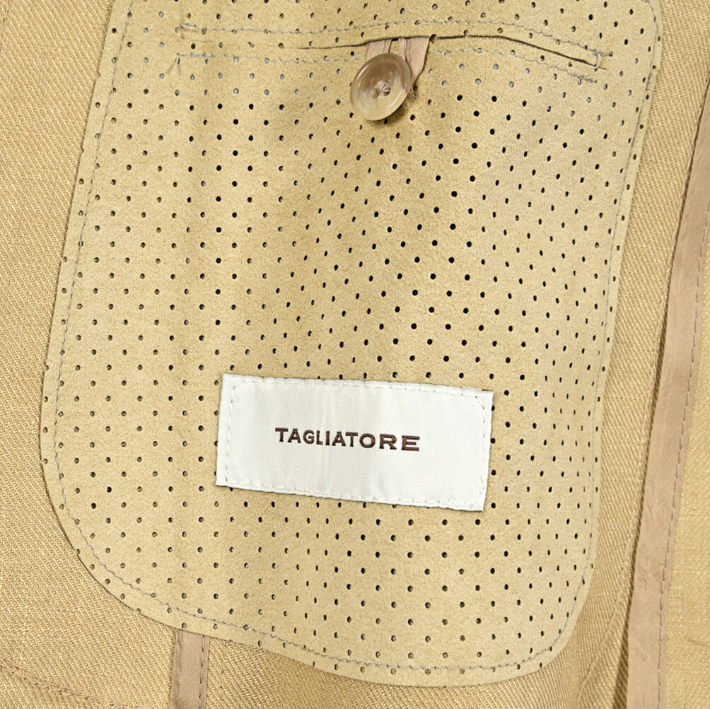 TAGLIATORE リネン100% テーラードスーツ