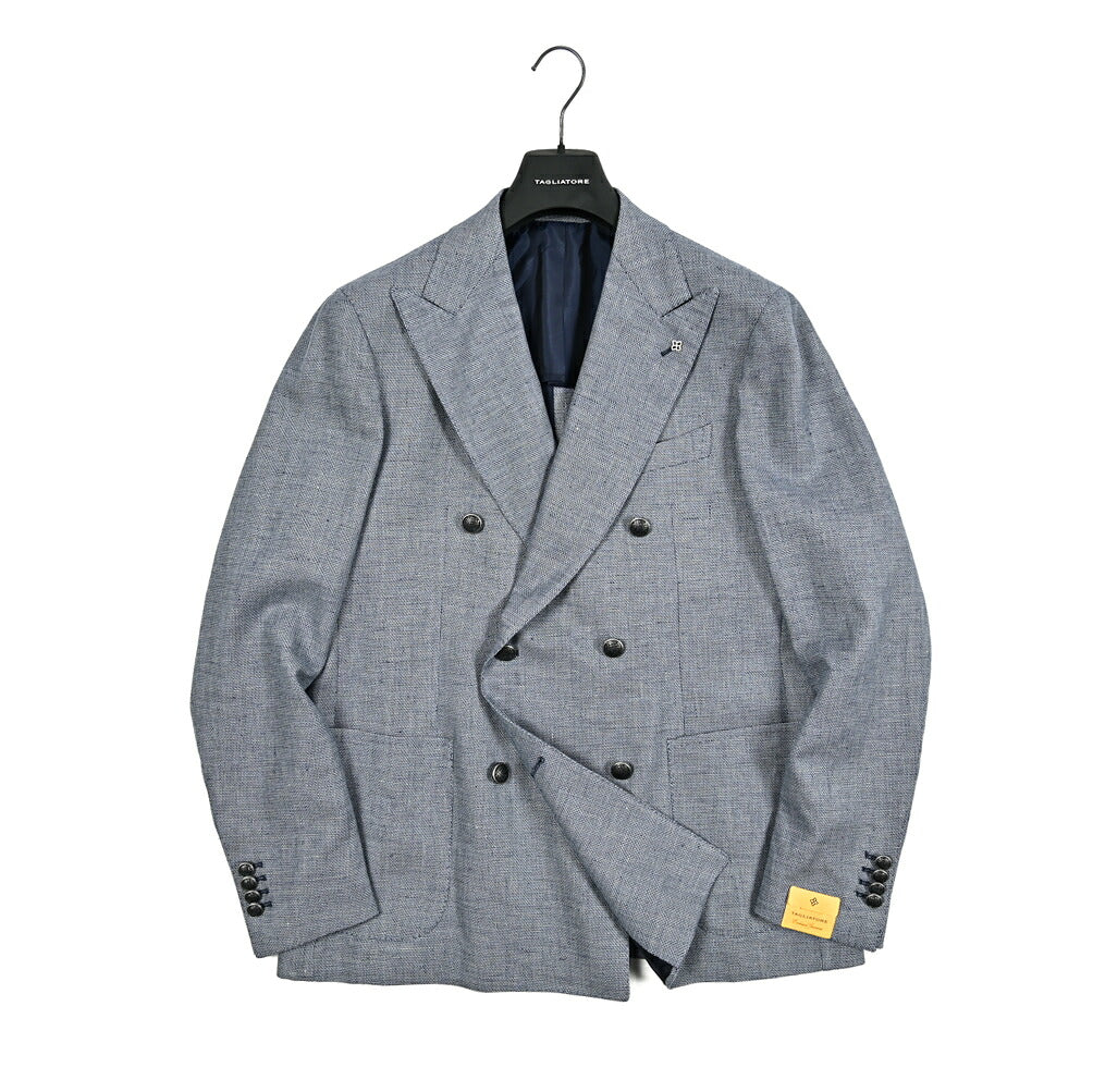 TAGLIATORE リネンコットン ダブルブレストジャケット