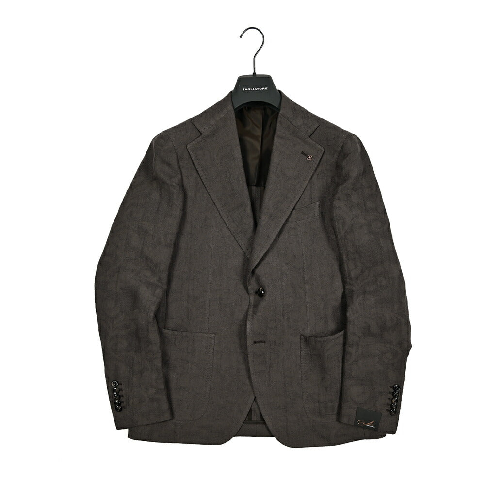 TAGLIATORE リネンコットン シングルジャケット