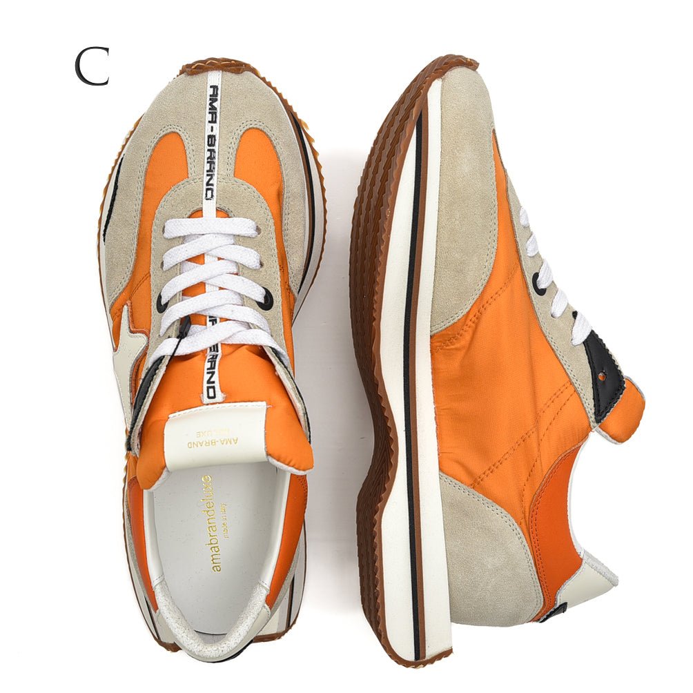 AMA BRAND ESSENCE ナイロン×スエードレザー プレミアムローカットスニーカー【日本限定モデル】｜395000 - A - 40｜GUARDAROBA MILANO OFFICIAL STORE