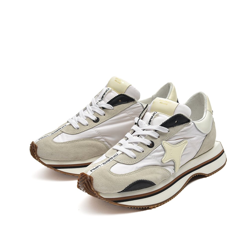 AMA brand "ESSENCE" ナイロン×スエードレザー プレミアムローカットスニーカー【日本限定モデル】｜GUARDAROBA MILANO OFFICIAL STORE