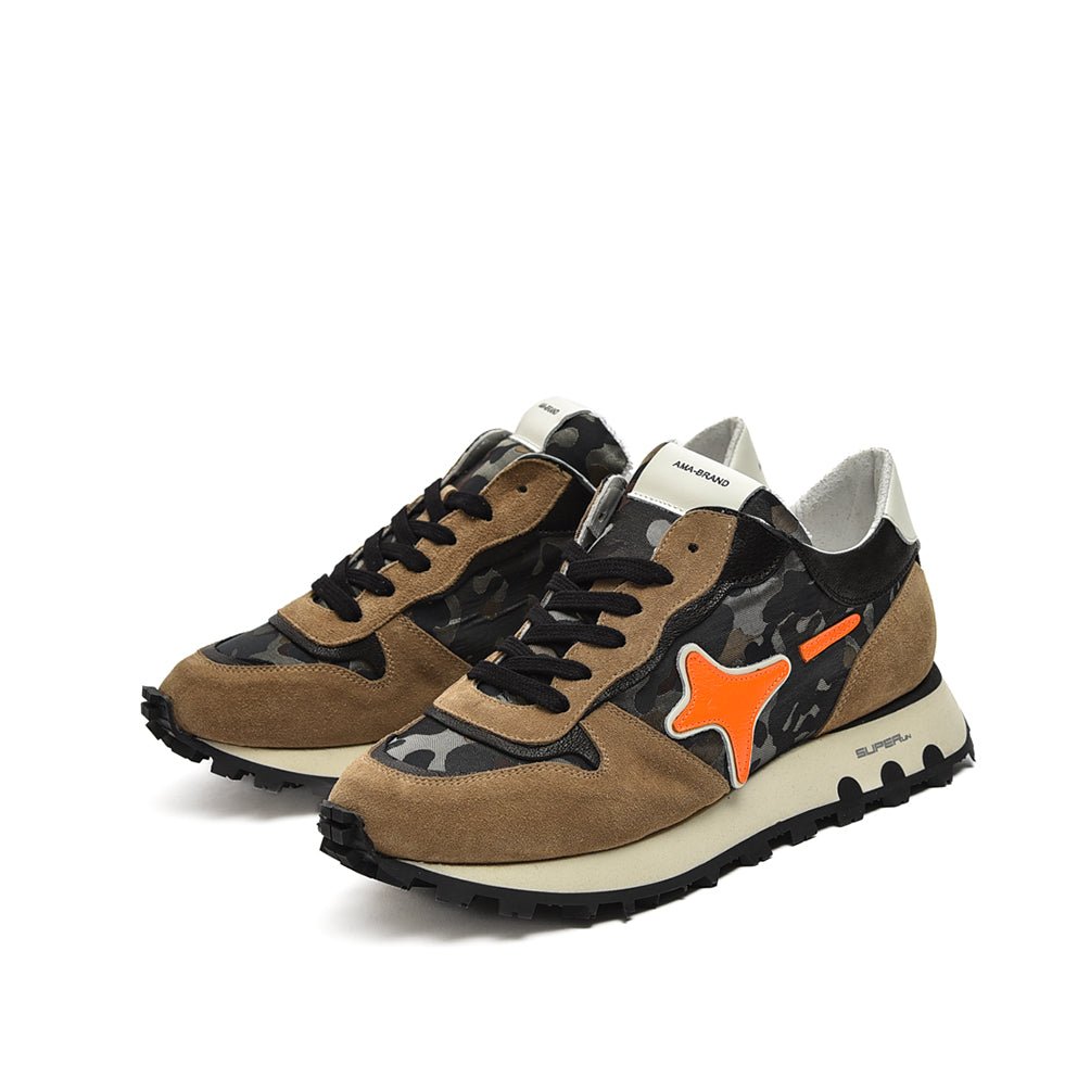 AMA BRAND SUPERun ナイロン×スエードレザー プレミアムローカットスニーカー｜395024 - A - 40｜GUARDAROBA MILANO OFFICIAL STORE