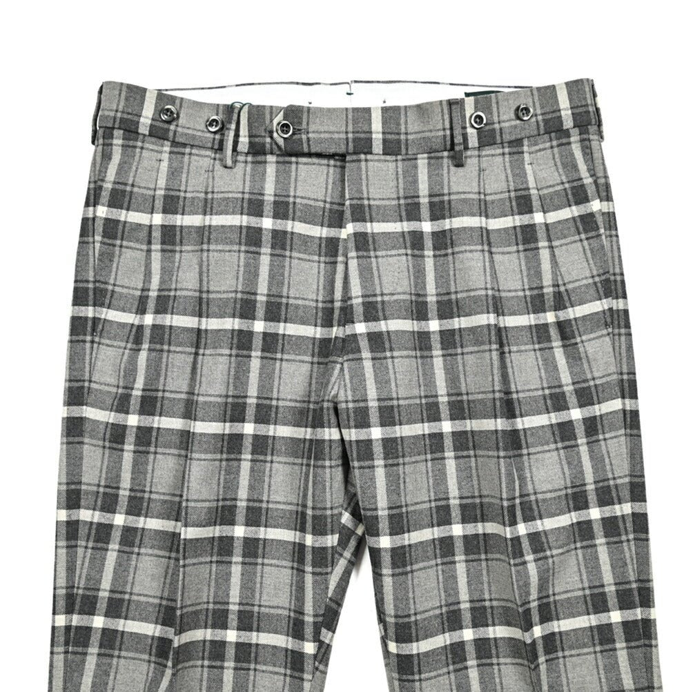 SALE｜BERWICH BARBER ストレッチウールコットン ツータックスラックス｜413541 - 46｜GUARDAROBA MILANO OFFICIAL STORE