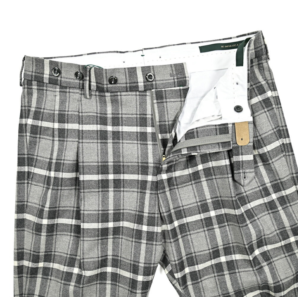 SALE｜BERWICH BARBER ストレッチウールコットン ツータックスラックス｜413541 - 46｜GUARDAROBA MILANO OFFICIAL STORE