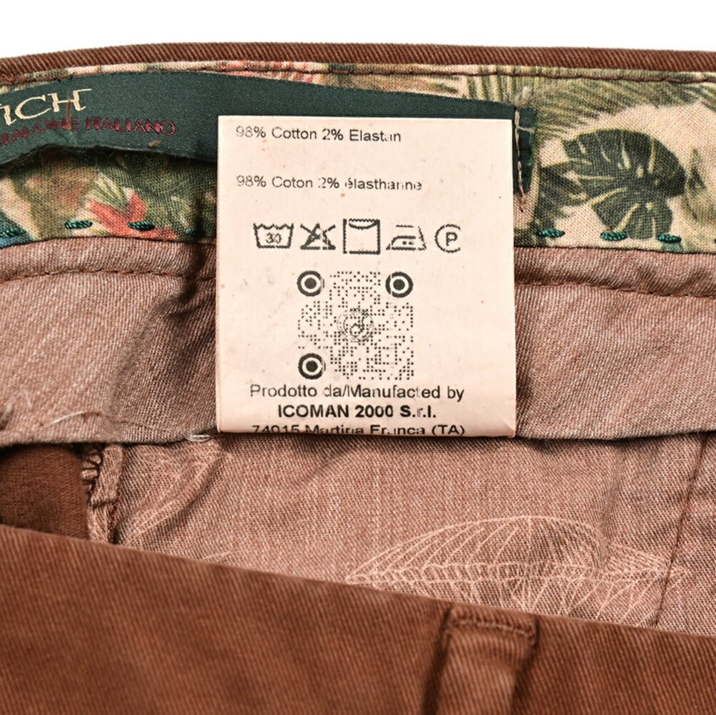 SALE｜BERWICH MORELLO ストレッチコットン ノータックチノスラックス｜414305｜GUARDAROBA MILANO OFFICIAL STORE