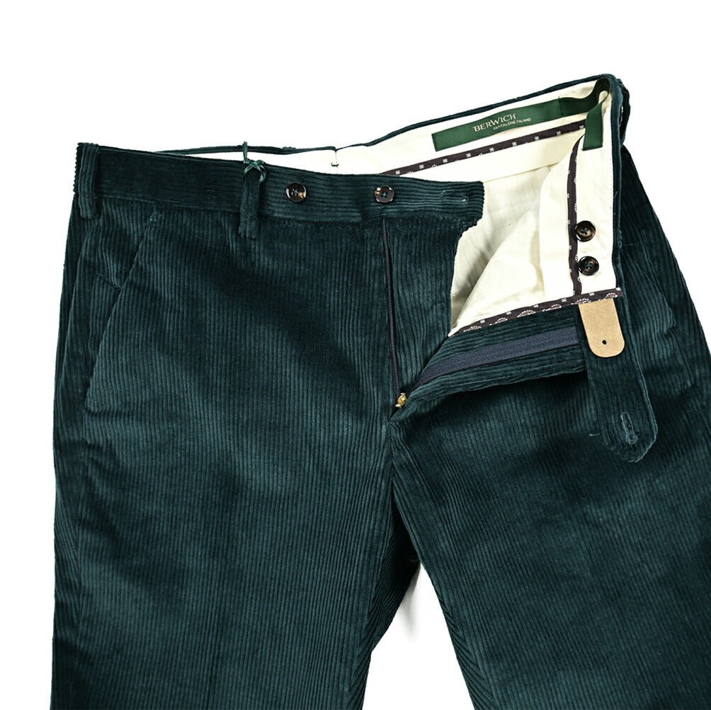 SALE｜BERWICH MORELLO ストレッチコットン 中畝コーデュロイノータックスラックス｜411999 - 48｜GUARDAROBA MILANO OFFICIAL STORE